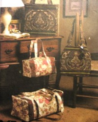 7919 12X12'' 14x14'' TOTE BAGS,HANDBAGS STRAPPY VOGUE PATTERN